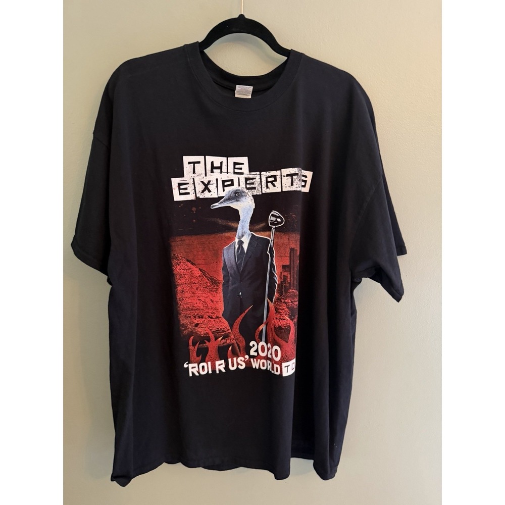 The Experts 2020 ROI R Us World Tour T Shirt 2XL Black Graphic Band Tee
